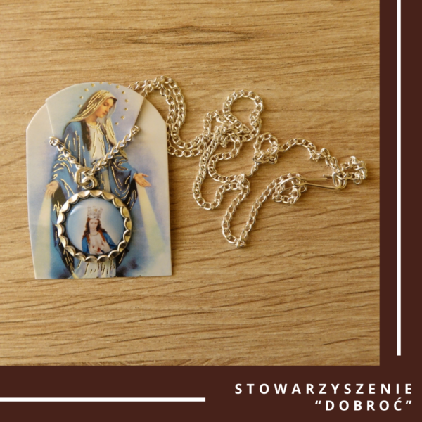 Łańcuszek z medalikiem z Matką Bożą Niepokalaną - obrazek 3