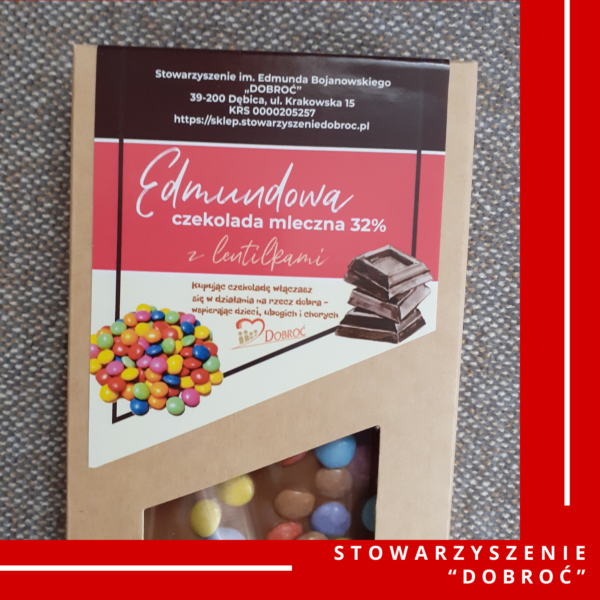 Edmundowa czekolada mleczna z lentilkami - obrazek 2