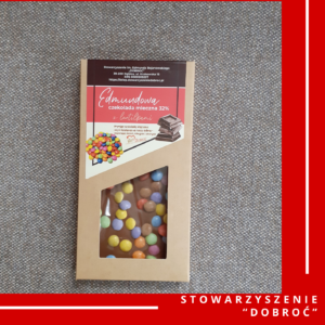 Edmundowa czekolada mleczna z lentilkami